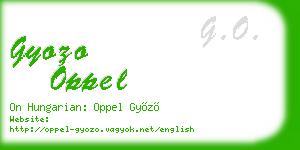 gyozo oppel business card